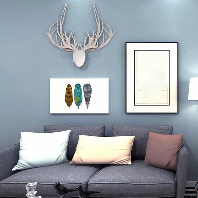 Minimalist Red Non-Pasted Wallpaper for Coffee Shop and Dining Room, 31-foot x 20.5-inch