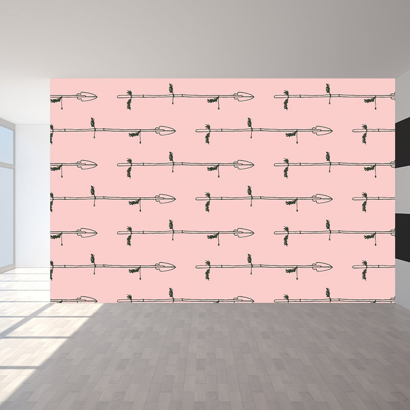 Printing Graphic Mural Decal Pastel Color Contemporary Wall Covering for Living Room