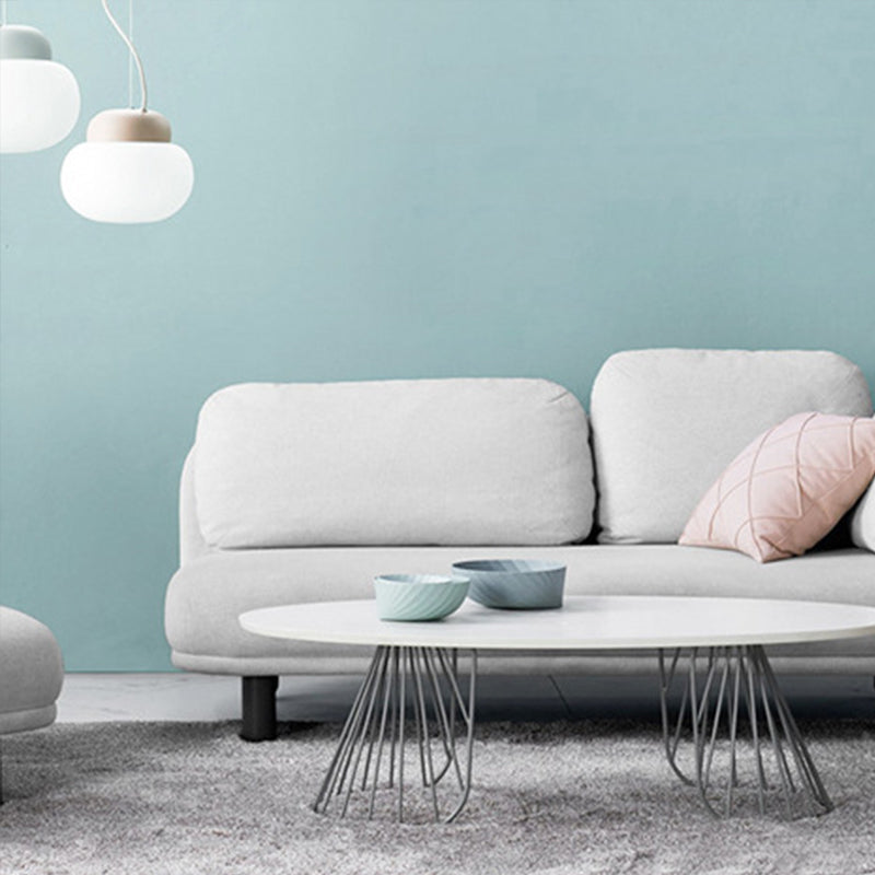 Self-Adhesive 64.6 sq ft. Retro Plain Color Wallpaper for Restroom and Coffee Shop