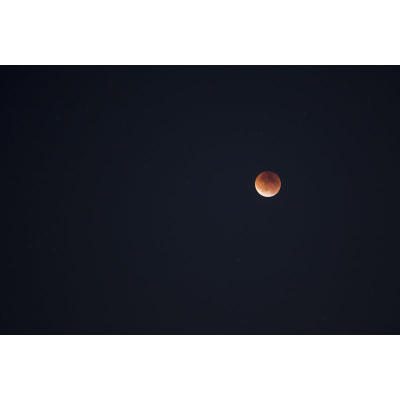 Photography Waxing Moon Mural Decal Full-Size Wall Covering for Bedroom, Custom Print