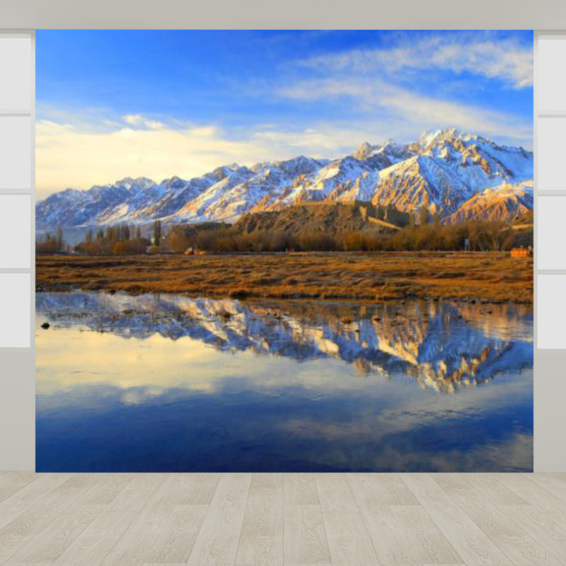 Pastel Color Varied Sky Mural Decal Stain-Proof Contemporary Interior Room Wall Decor