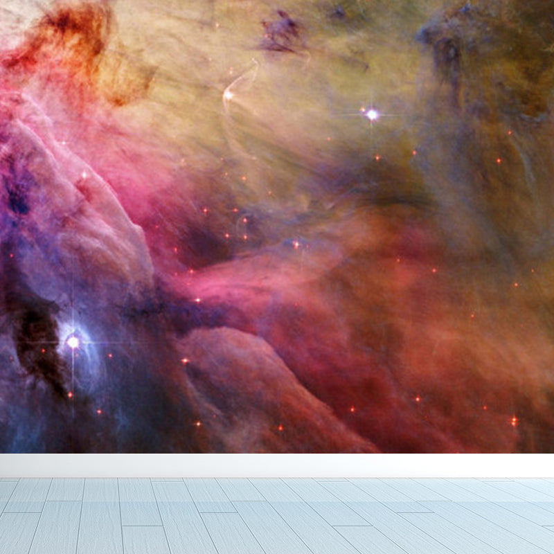 Pastel Color Varied Sky Mural Decal Stain-Proof Contemporary Interior Room Wall Decor