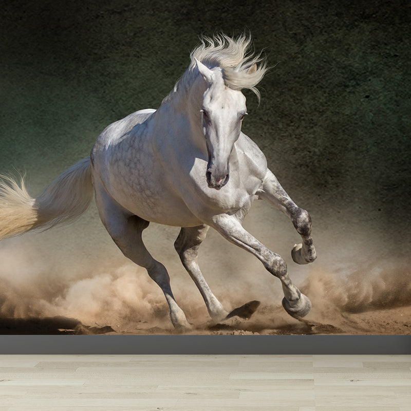 Extra Large Steed Mural Soft Color Non-Woven Wall Art for Home Decor, Custom Printed