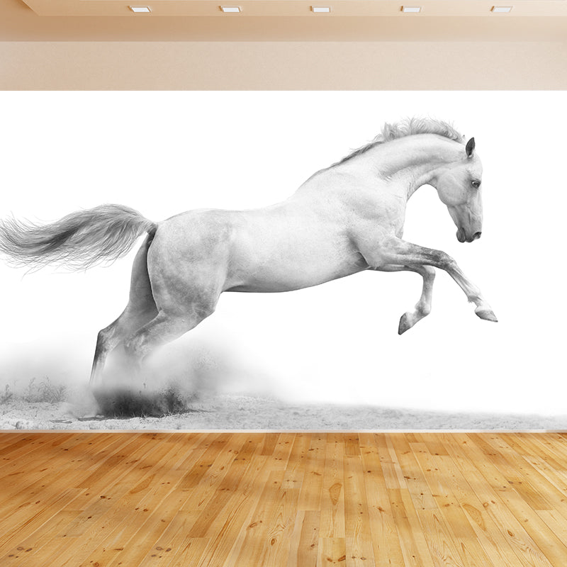Extra Large Steed Mural Soft Color Non-Woven Wall Art for Home Decor, Custom Printed