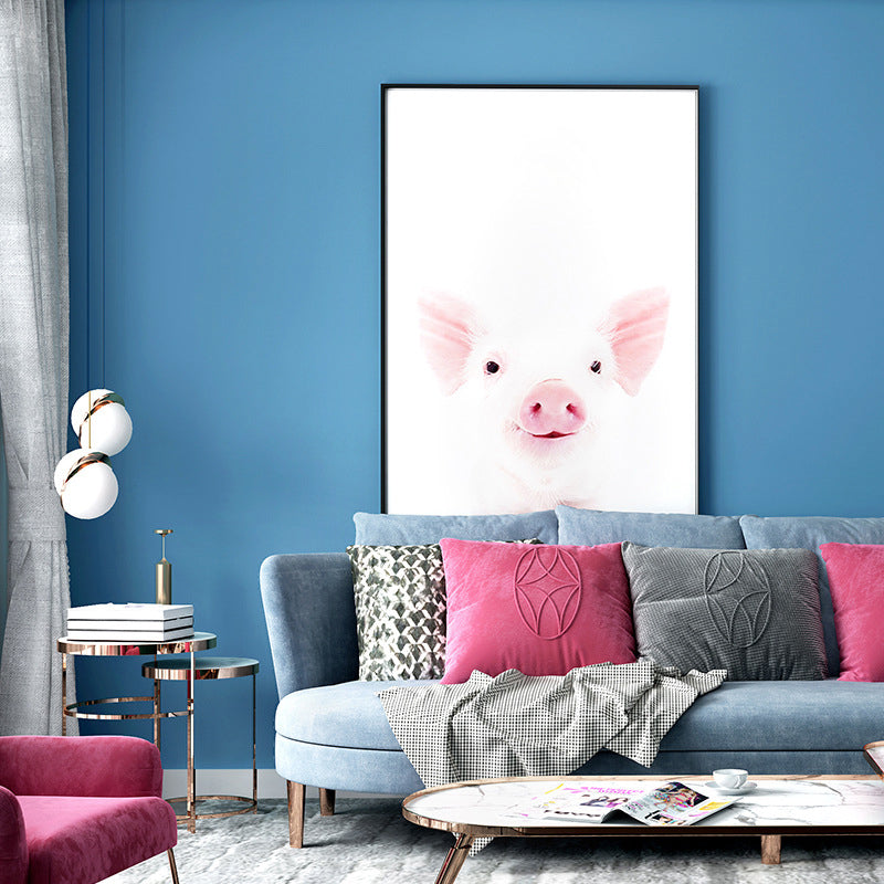 Stain-Resistant Non-Pasted Plain Color Non-Woven Wallpaper with Lightness