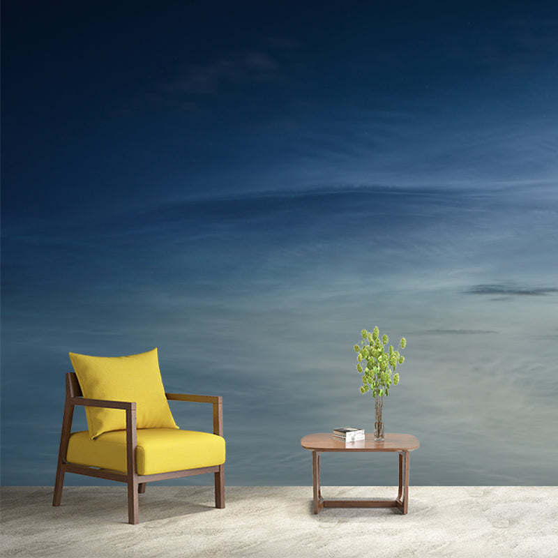 Blue Sky and Cloud Mural Wallpaper Waterproofing Minimalist Living Room Wall Covering
