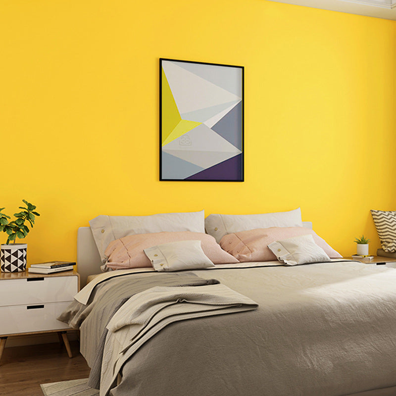 Water-Resistant Pure Color Waterproof Non-Pasted Wallpaper, 20.5"W x 33'L