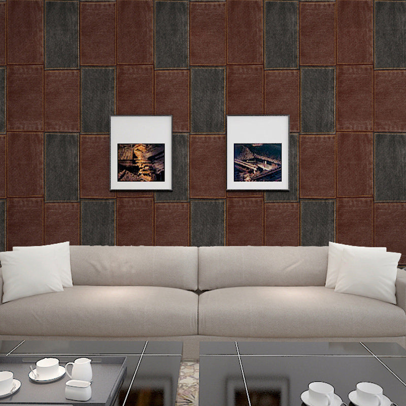 Water-Resistant Non-Pasted Bricks of Vertical Rectangle PVC Wallpaper