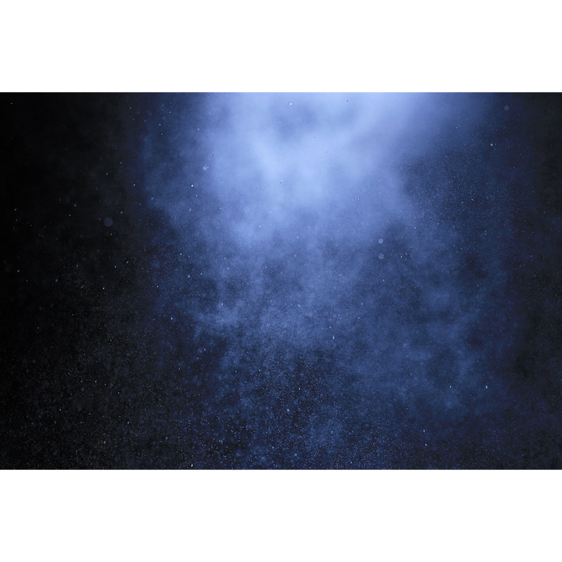 Modern Nebula Galaxy Mural Wallpaper Blue-Black Waterproof Wall Covering for Home