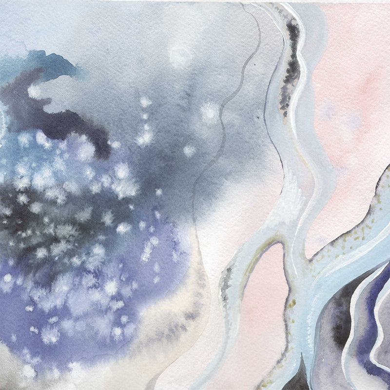 Soft Color Graphic Mural Wallpaper Abstract Modern Stain-Proof Wall Covering for Kitchen