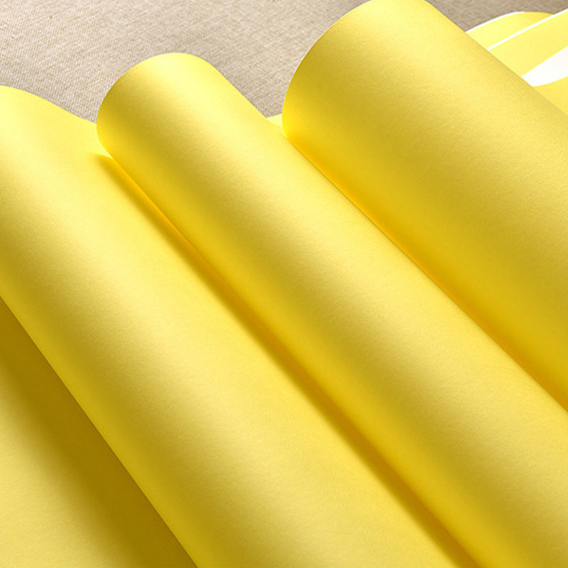 Non-Woven 33' x 20.5" Modern Simple Non-Pasted Pure Color Wallpaper