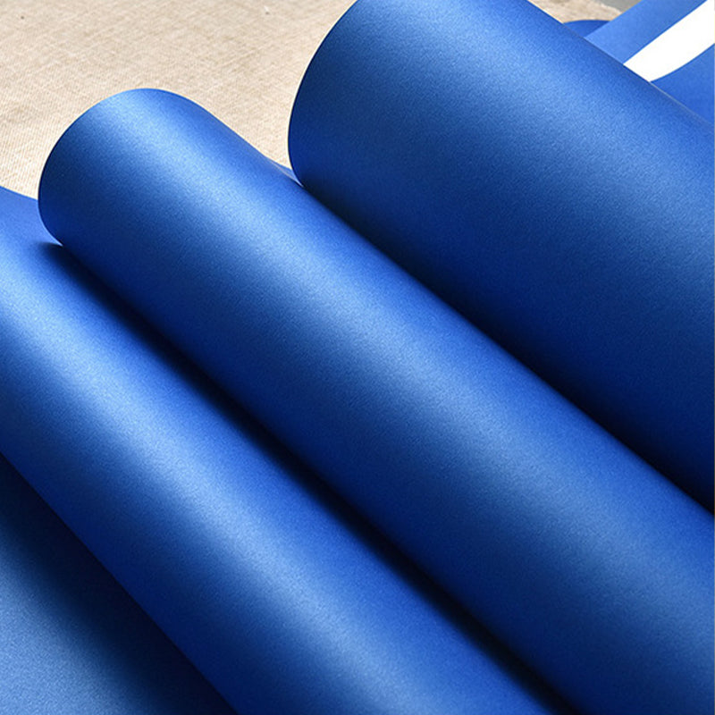 Non-Woven 33' x 20.5" Modern Simple Non-Pasted Pure Color Wallpaper