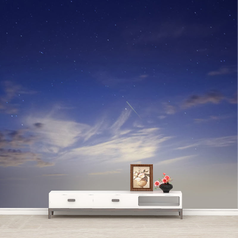 Cloud and Star Sky Mural Decal Modern Stain Proof Bedroom Wall Decor, Made to Measure