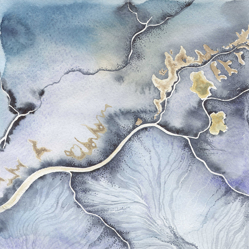 Non-Woven Decorative Wall Mural Modern Abstract Pattern Wall Covering, Custom Printed