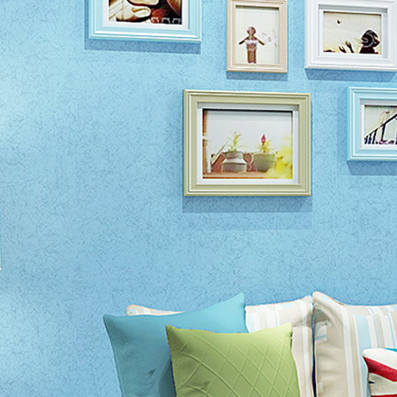 Non-Pasted 33'L x 20.5"W Scandinavian Plain Color Wallpaper for Cafe and Dress Shop