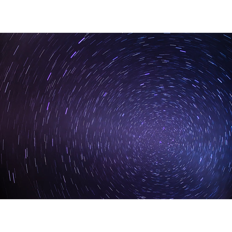 Huge Night Sky Wallpaper Mural Washable Modern Living Room Wall Covering in Blue-Purple