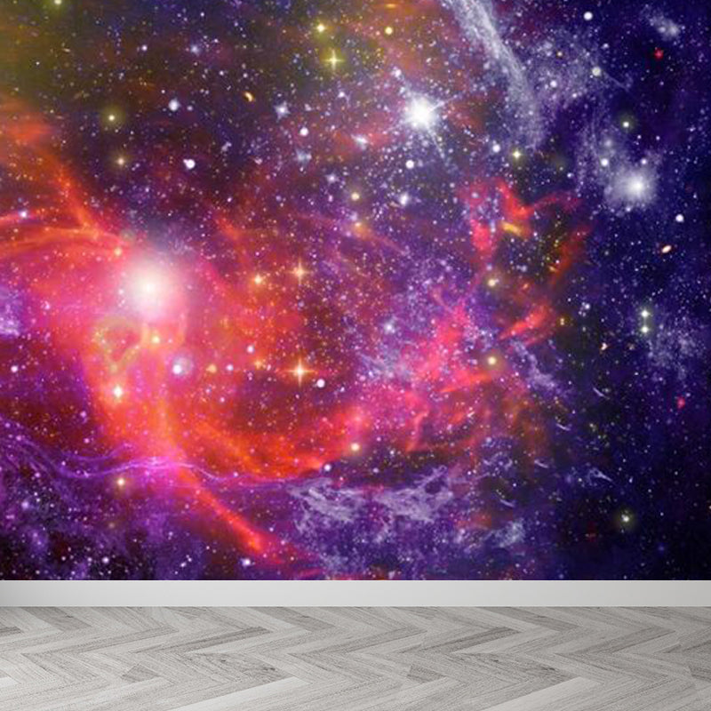 Full Size Illustration Modern Mural Decal with Sky Scene in Soft Color, Made to Measure