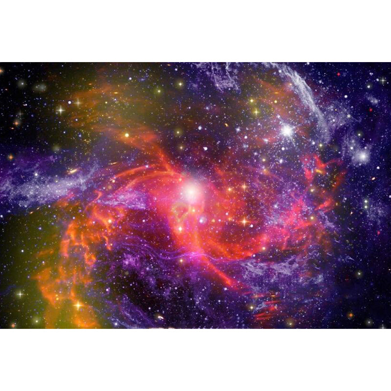 Full Size Illustration Modern Mural Decal with Sky Scene in Soft Color, Made to Measure