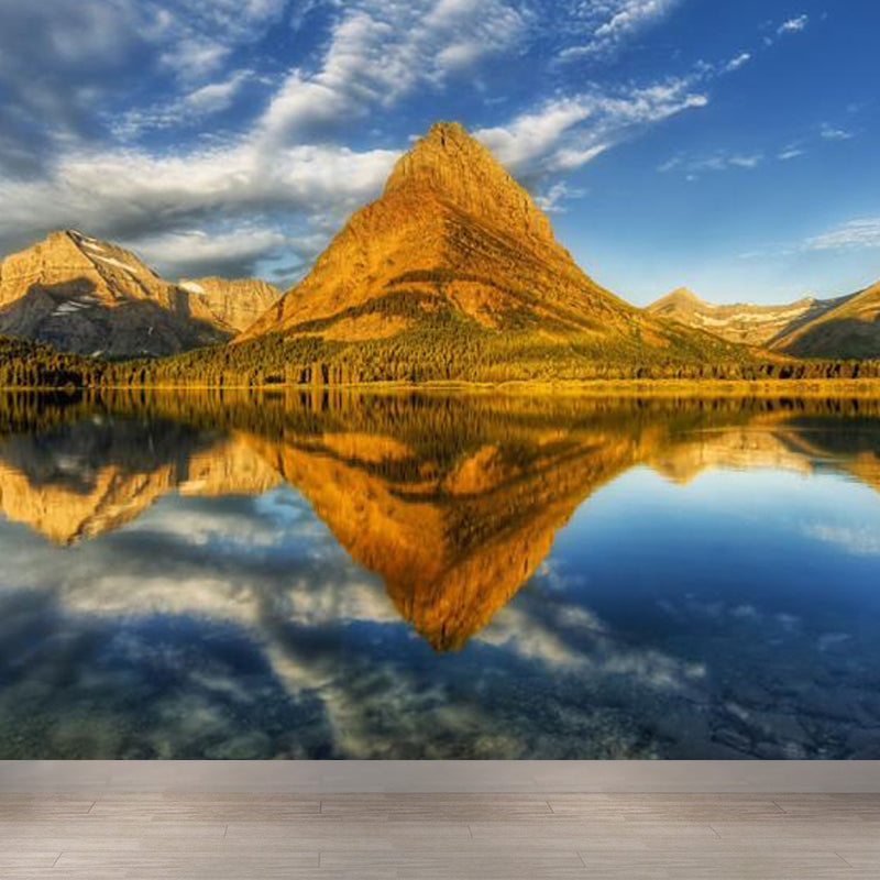 Sky View Mural Wallpaper for Dining Natural Landscape Wall Covering, Personalized