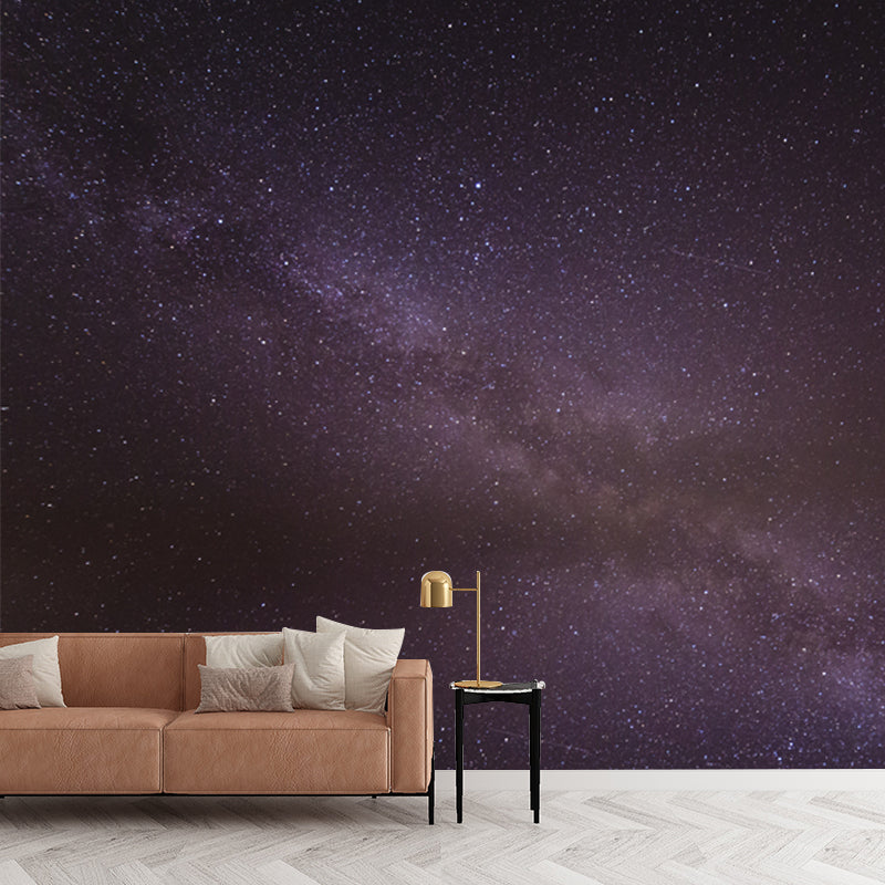 Modern Milky Way Stars Mural Asteroid Modern Waterproofing Wall Art for Home Gallery