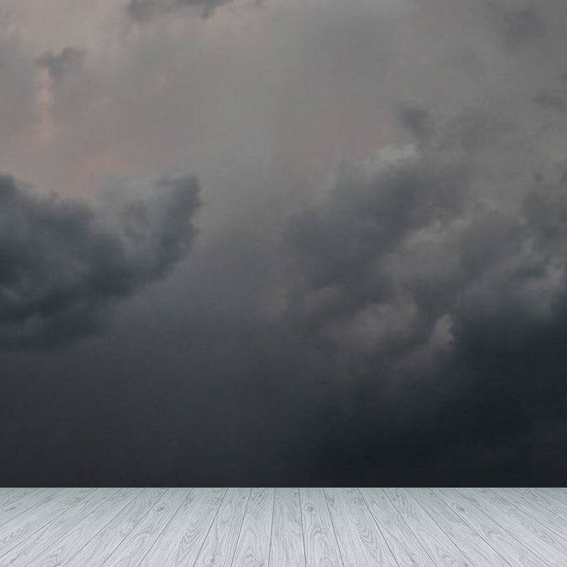 Soft Color Sky Scene Mural Wallpaper Stain-Proofing Modern Bathroom Wall Covering