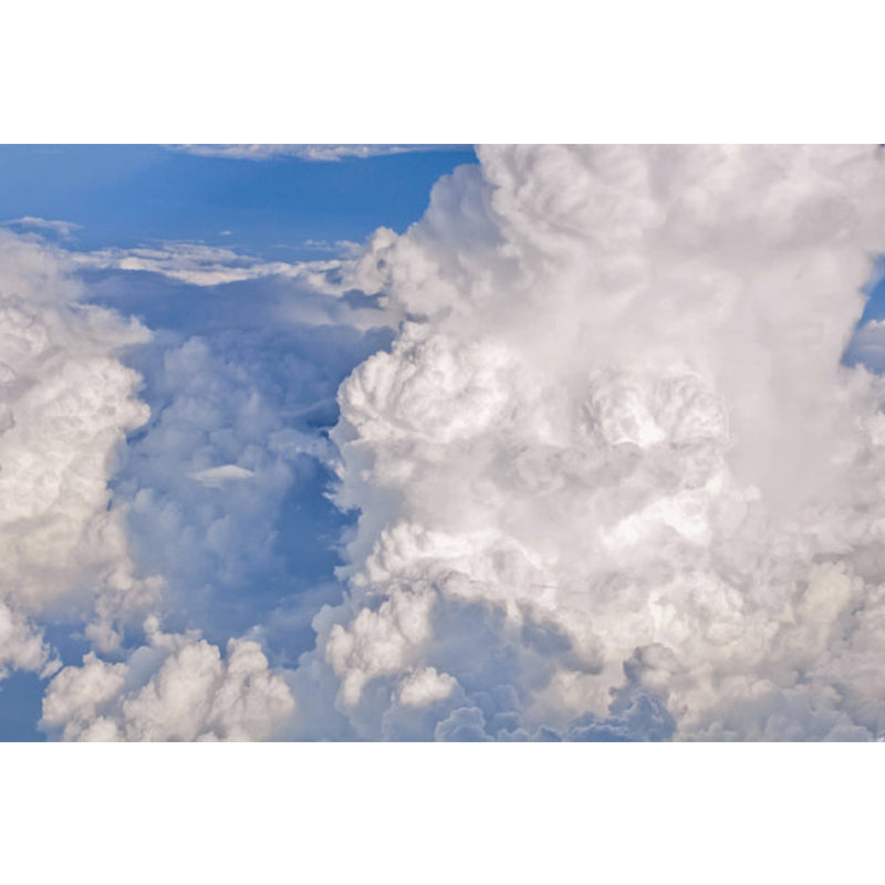 Unpredictable Sky View Mural Wallpaper for Dining Room, Pastel Color, Custom Size Available