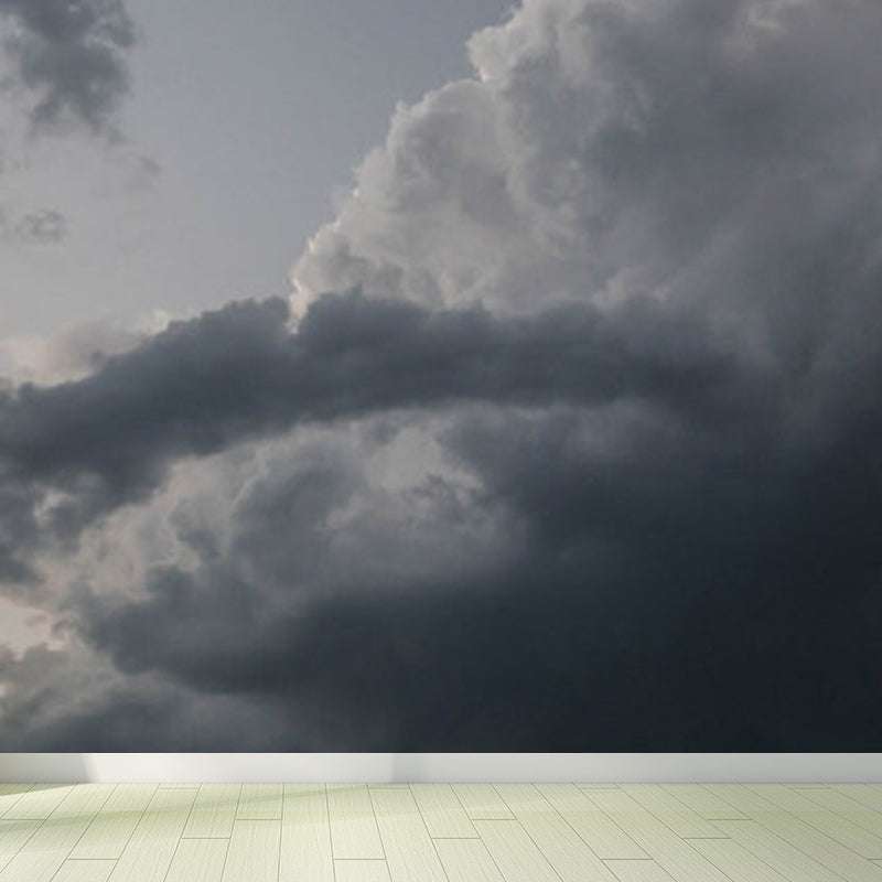 Unpredictable Sky View Mural Wallpaper for Dining Room, Pastel Color, Custom Size Available