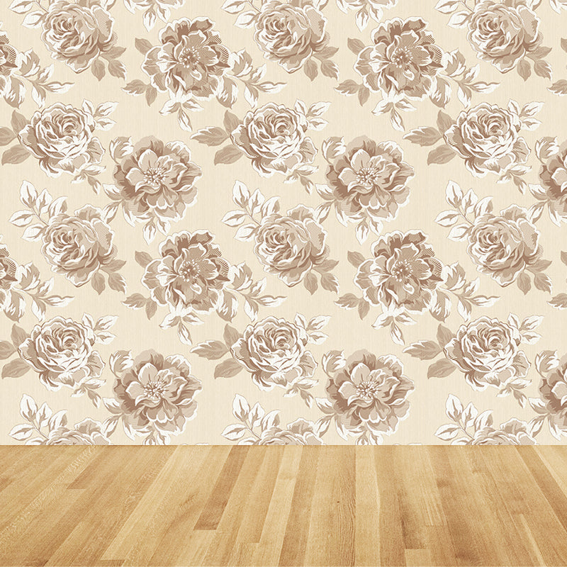 Light Color Flowers Wall Mural Decal Moisture Resistant Modern Girls Bedroom Wal Art