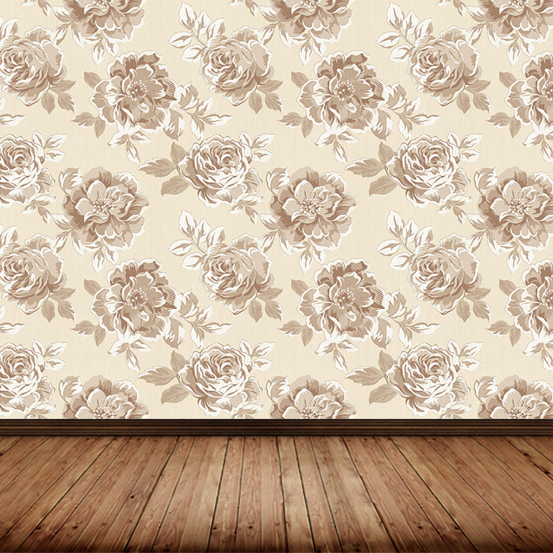 Light Color Flowers Wall Mural Decal Moisture Resistant Modern Girls Bedroom Wal Art