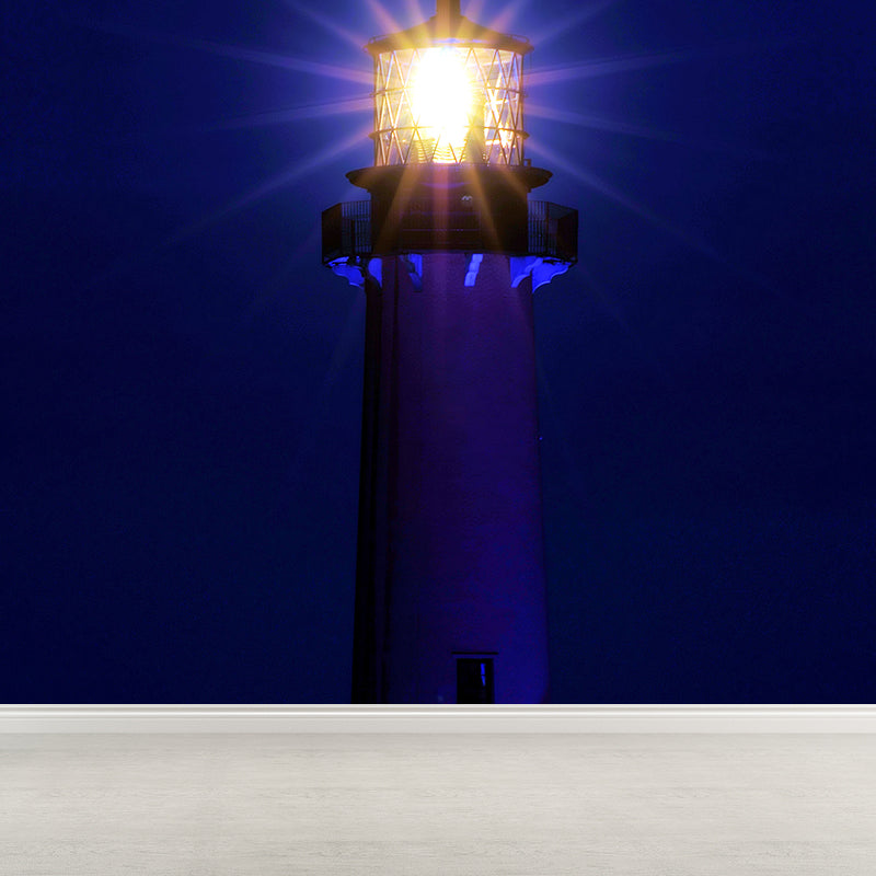 Photography Style Lighthouse Wall Mural Giant Wall Decor for Dining Room, Personalize