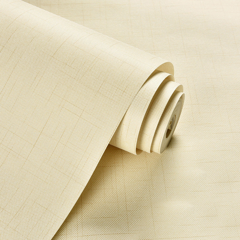 Non-Pasted 20.5"W x 33'L Pure and Fresh Crossed Line and Stripe Wallpaper for Dining Room and Coffee Room