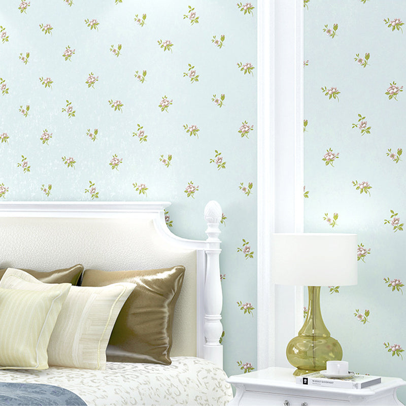 Romantic Tiny Floral Print Decorative Non-Pasted Wallpaper, 31-foot x 20.5-inch