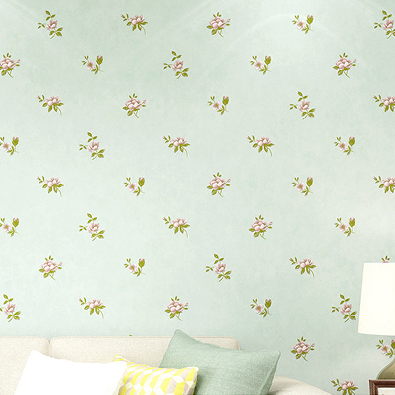 Romantic Tiny Floral Print Decorative Non-Pasted Wallpaper, 31-foot x 20.5-inch