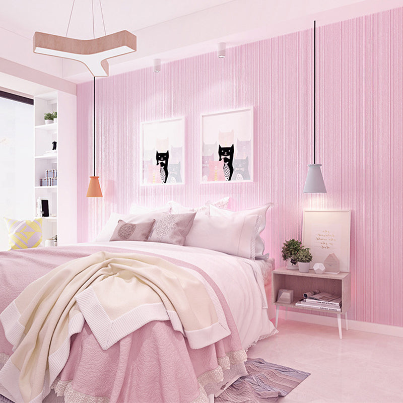 Warm Color Non-Woven Moisture Resistant Vertical Line Wallpaper, 31 ft. x 20.5 in