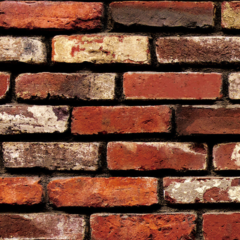 17.5" x 19.5' Nostalgic Industrial Brick Wallpaper, Peel and Stick