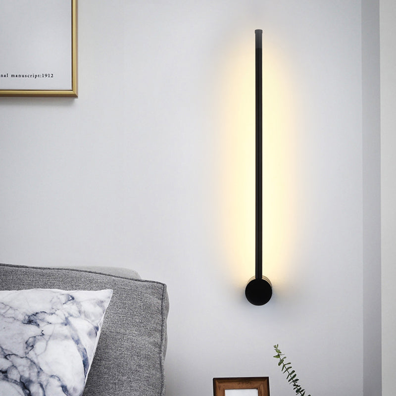 Needle Sword Iron Wall Light Fixture Simplicity Black 23.5/31.5 Inches High LED Sconce Ideas for Lounge