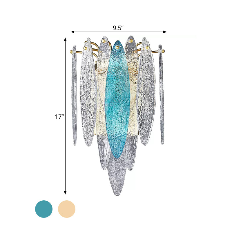Idées d'éclairage mural en flocon ovale en couches