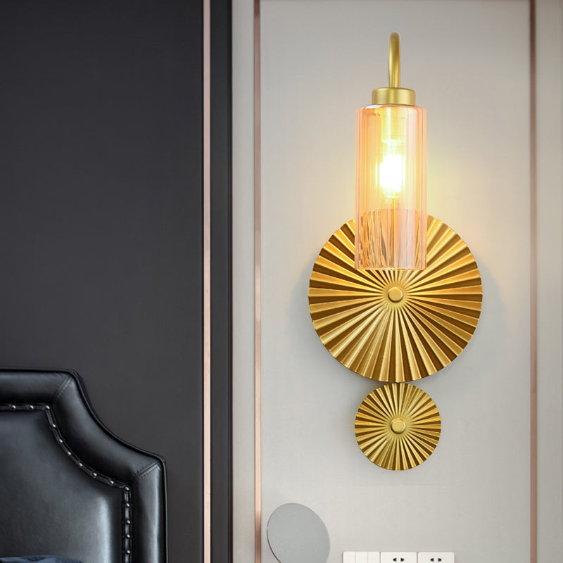 Brass Gooseneck wand gemonteerd lamp Mid eeuwen