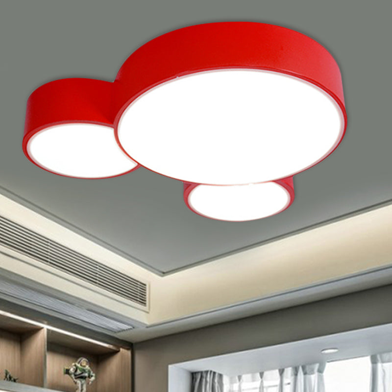 Acrylic Animal Flush Mount Ceiling Light Macaroon Ceiling Light for Kid Bedroom