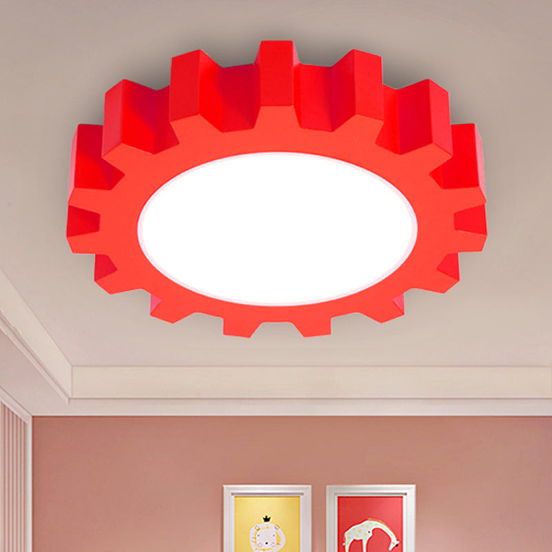 Metal Gear Ceiling Mount Light Cartoon LED Ceiling Light for Kindergarten