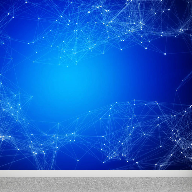 Abstract Pattern Mural Decal Modern Non-Woven Textured Wall Covering in Pastel Color