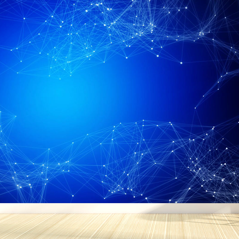 Abstract Pattern Mural Decal Modern Non-Woven Textured Wall Covering in Pastel Color