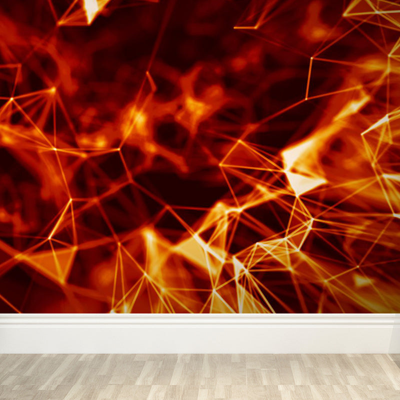 Magical Structure Diagram Wall Mural Contemporary Non-Woven Material Wall Covering