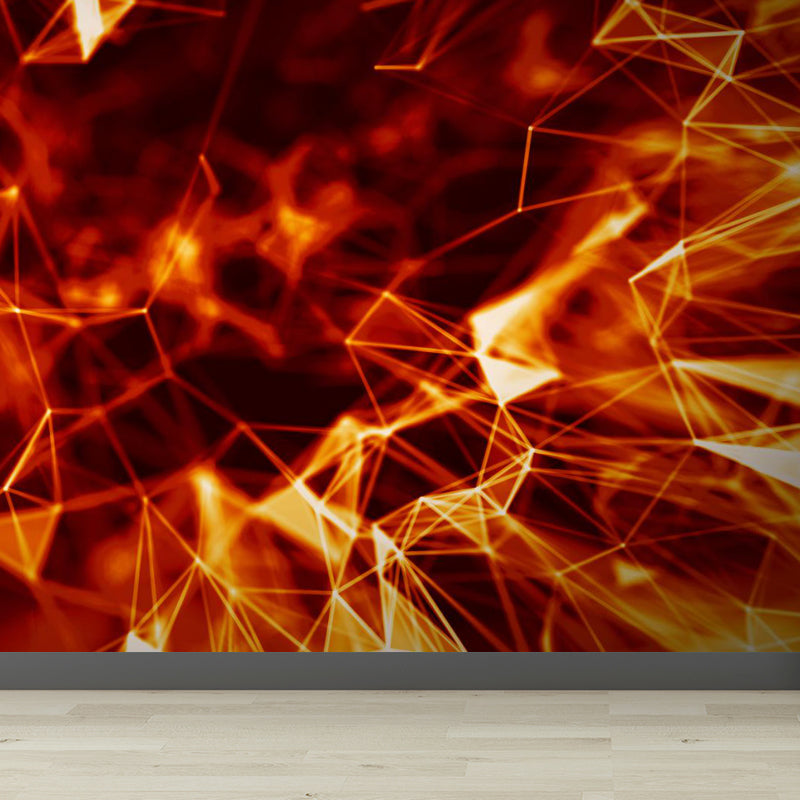 Magical Structure Diagram Wall Mural Contemporary Non-Woven Material Wall Covering