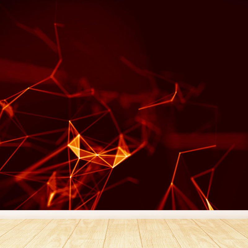 Magical Structure Diagram Wall Mural Contemporary Non-Woven Material Wall Covering