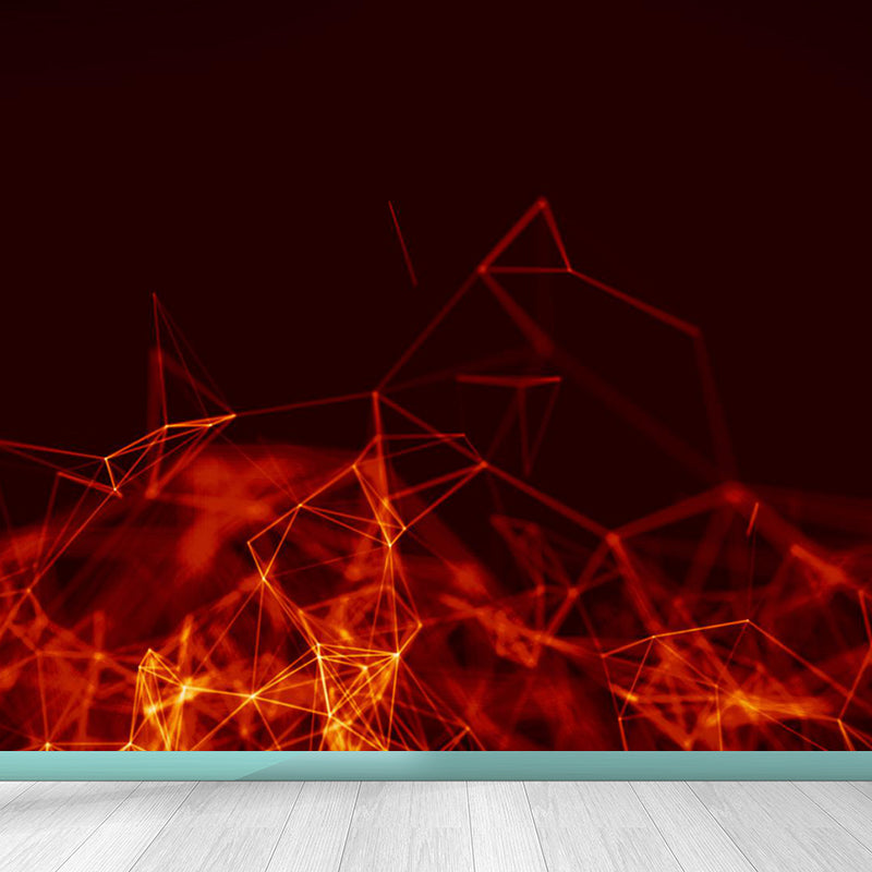 Abstract Mural Decal Modern Decorative Living Room Wall Covering, Custom Printed