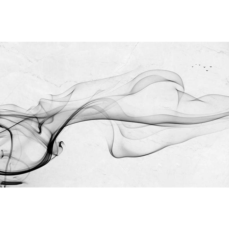 Illustration Style Abstract Mural Giant Wall Covering for Dining Room, Custom Printed