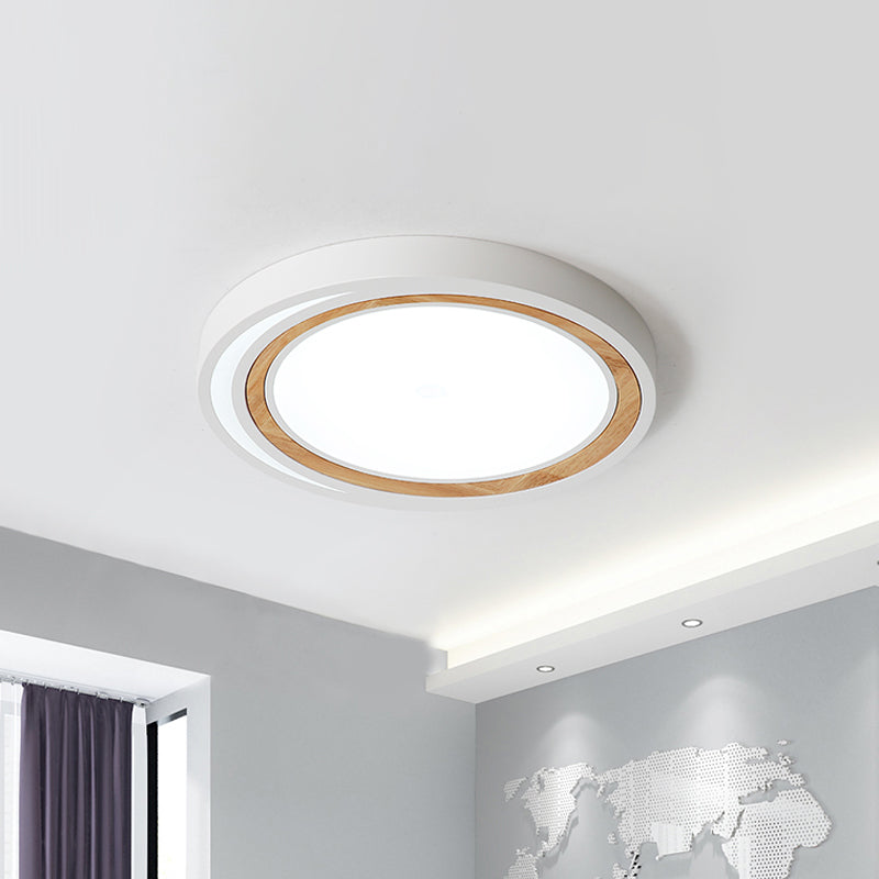Acrylique Circle LED Ceiling Mount Light Macaron Style Ceiling Lamp for Boys Girls Bedroom