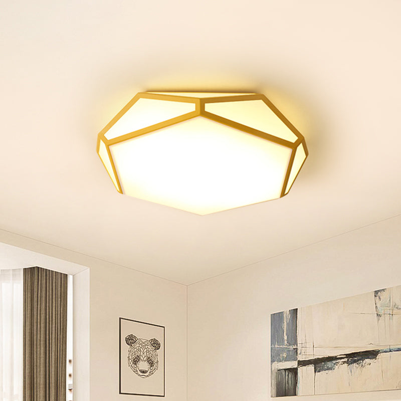 Plafonnier hexagonal nordique acrylique Candy coloré LED couloir plafonnier