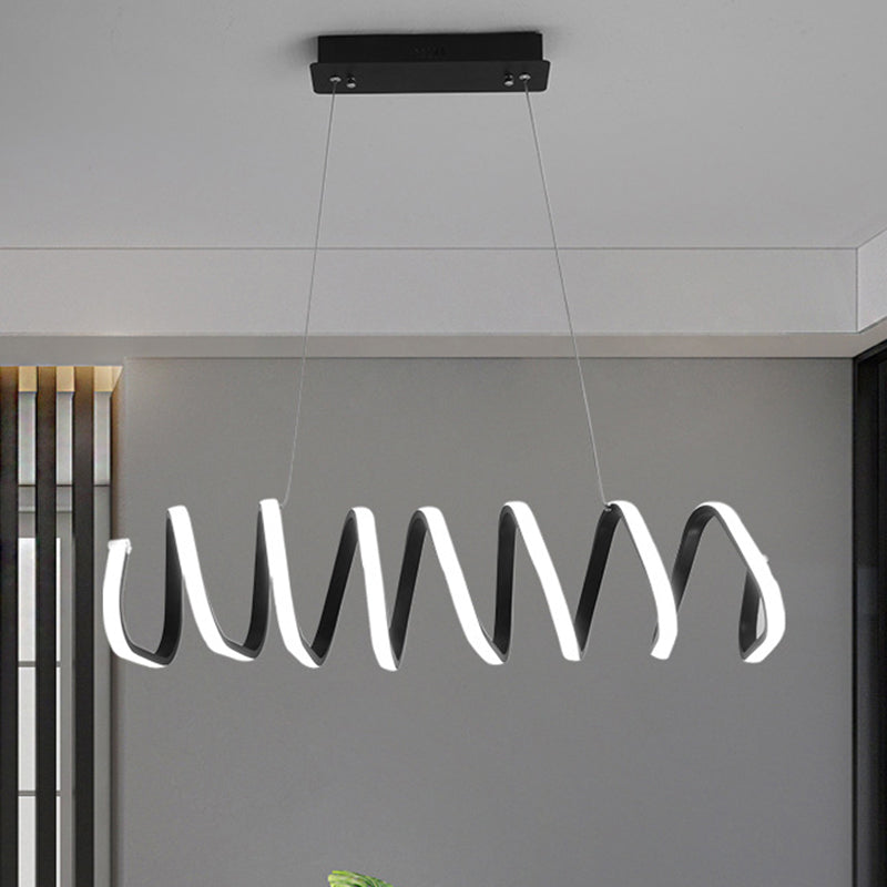 Triangolo/sala da pranzo quadrata isola leggera Minimalismo LED Minimalismo Apparecchiatura in nero in nero